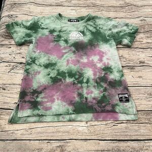 Flatbush Zombies Short Sleeved Tie Dyed Sweatshirt with Logo Size Medium